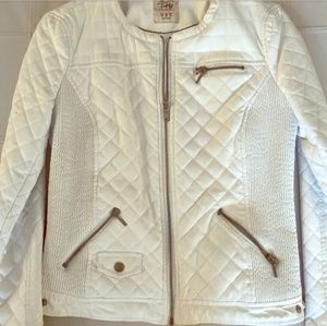 ZARA quilted moto jacket
